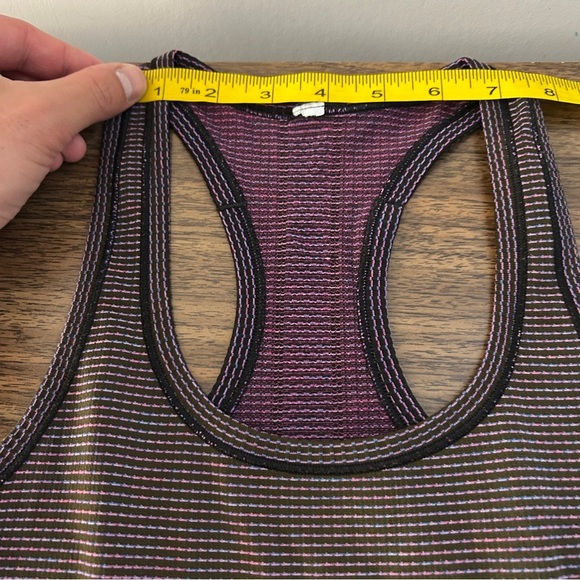 lululemon athletica Black and Pink Striped Tank Top 6 - Picture 5 of 8